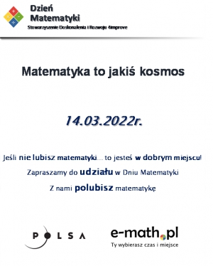 Dzień Matematyki w klasie V